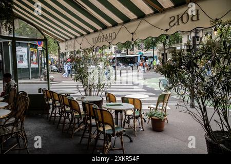 P'tite Bougnate, 85 Boulevard de Magenta nel nono e decimo arrondissement di Parigi, Francia Foto Stock