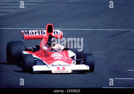 James Hunt. 1976 Stati Uniti Gran Premio Ovest Foto Stock