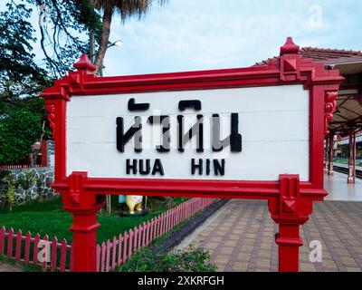 Stazione ferroviaria di Hua Hin Foto Stock