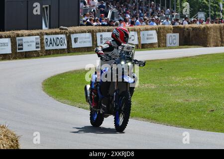 Randy Mamola, Yamaha XTZ850TRX, Off Road e Dirt Motorbikes, una selezione di moto adatte a qualsiasi destinazione; ovali di superficie sciolta, piste fangose, deserto Foto Stock