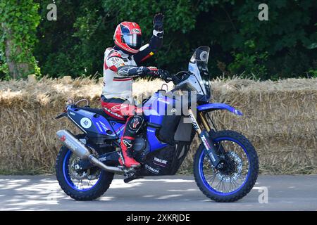 Randy Mamola, Yamaha XTZ850TRX, Off Road e Dirt Motorbikes, una selezione di moto adatte a qualsiasi destinazione; ovali di superficie sciolta, piste fangose, deserto Foto Stock