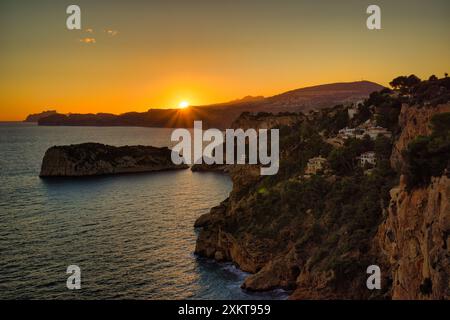 La costa di Benitatxell sulla Costa Blanca, Spagna Foto Stock