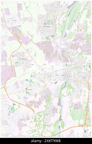 Ponte San Pietro, Provincia di Bergamo, IT, Italia, Lombardia, N 45 42' 21'', N 9 35' 25'', MAP, Cartascapes Map pubblicata nel 2024. Esplora Cartascapes, una mappa che rivela i diversi paesaggi, culture ed ecosistemi della Terra. Viaggia attraverso il tempo e lo spazio, scoprendo l'interconnessione del passato, del presente e del futuro del nostro pianeta. Foto Stock