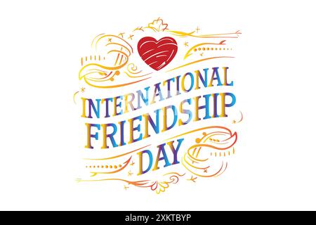 citazioni del giorno dell'amicizia Illustrazione Vettoriale