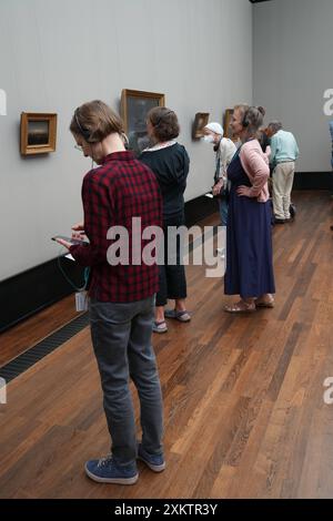 David Caspar Friedrich in der Alten Nationalgalerie GER, 20240724, Symbolbild, Museum,David Caspar Friedrich in der Alten Nationalgalerie, Unendliche Landschaften *** David Caspar Friedrich in the alte Nationalgalerie GER, 20240724, immagine simbolica, museo,David Caspar Friedrich in the alte Nationalgalerie, Infinite Landscapes Foto Stock