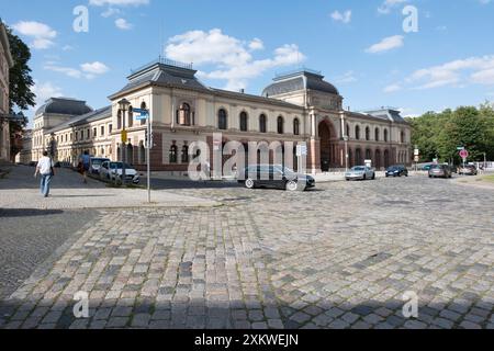 Hauptstaatsarchiv Weimar. Edificio storico Landesarchiv (Archivio di Stato principale della Turingia) nel centro di Weimar in Germania Foto Stock