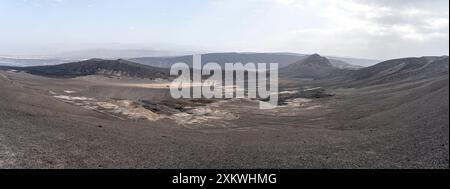 Formazione di lava vicino al vulcano Ardoukoba, Gibuti Foto Stock