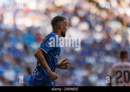 Kristoffer Velde durante la partita PKO BP Ekstraklasa tra le squadre di Lech Poznan e Gornik Zabrze all'Enea Stadion, Poznan, Polonia (Maciej Rogowski) Foto Stock