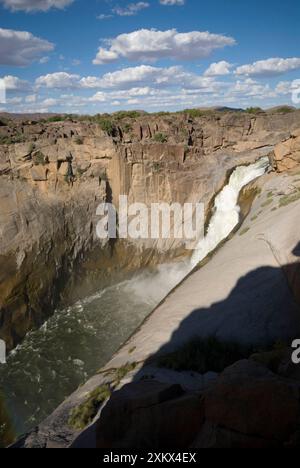 Vista della cascata principale dell'Augrabies Falls National Park Foto Stock