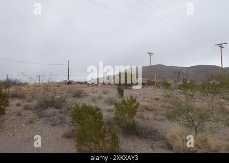 Un deposito di salvataggio abbandonato nel New Mexico meridionale Foto Stock