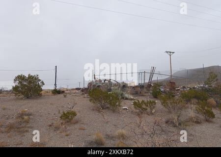 Un deposito di salvataggio abbandonato nel New Mexico meridionale Foto Stock