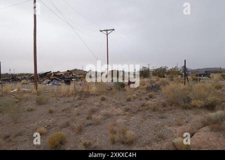 Un deposito di salvataggio abbandonato nel New Mexico meridionale Foto Stock