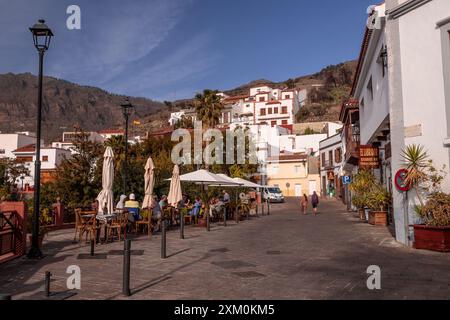 Il villaggio di montagna di Tejeda a Gran Canaria, Isole Canarie Foto Stock