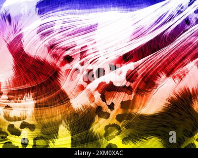 Effetti digitali. Motivo di stampa in tessuto. Motivo colorato. Stampe di tessuto, motivo, stampe tessili, modello di abbigliamento, linee colorate, stampa tessile, tessile Foto Stock