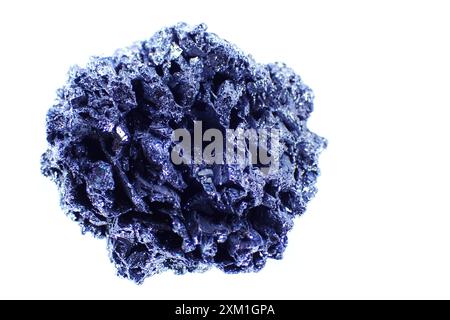 meteorite sintetica isolata su sfondo bianco Foto Stock