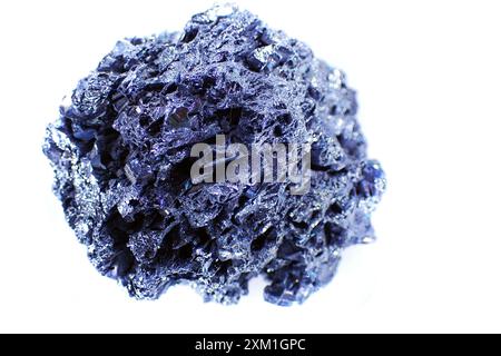 meteorite sintetica isolata su sfondo bianco Foto Stock