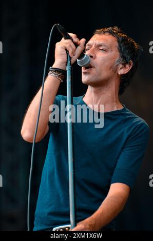 Rick Witter - Shed Seven, V2012, Hylands Park, Chelmsford, Essex, Regno Unito - 19 agosto 2012 Foto Stock