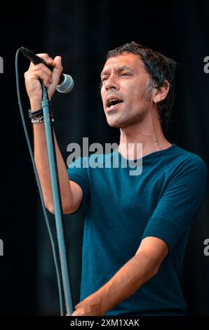 Rick Witter - Shed Seven, V2012, Hylands Park, Chelmsford, Essex, Regno Unito - 19 agosto 2012 Foto Stock