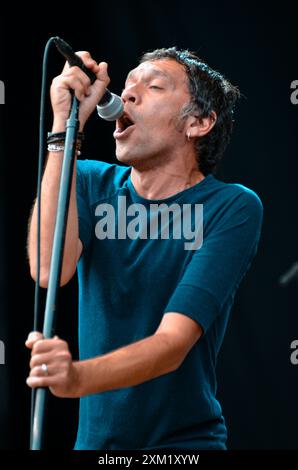 Rick Witter - Shed Seven, V2012, Hylands Park, Chelmsford, Essex, Regno Unito - 19 agosto 2012 Foto Stock