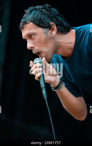 Rick Witter - Shed Seven, V2012, Hylands Park, Chelmsford, Essex, Regno Unito - 19 agosto 2012 Foto Stock