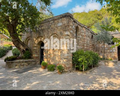 Casa della Vergine Maria (Meryem Ana Evi) a Selcúk, Smirne. Si crede che sia la residenza finale di Maria, madre di Gesù Foto Stock