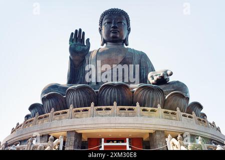 Tian Tan Buddha in Hong Kong Foto Stock