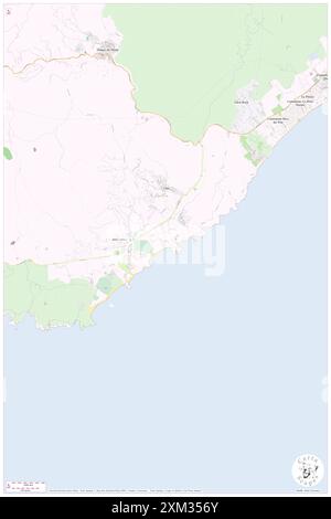 Spiaggia di Chia, Provincia del Sud Sardegna, IT, Italia, Sardegna, N 38 53' 45'', N 8 52' 53'', mappa, Cartascapes Mappa pubblicata nel 2024. Esplora Cartascapes, una mappa che rivela i diversi paesaggi, culture ed ecosistemi della Terra. Viaggia attraverso il tempo e lo spazio, scoprendo l'interconnessione del passato, del presente e del futuro del nostro pianeta. Foto Stock