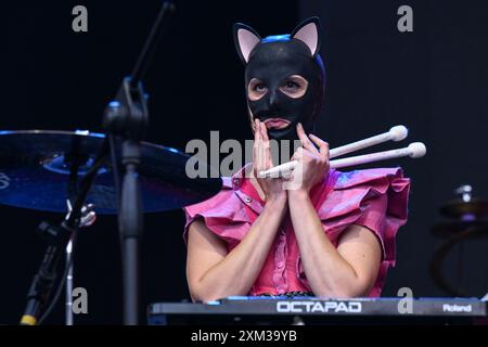 Animaux Formidables durante il Tour estivo 2024 al Rock in Roma, Ippodromo delle Capannelle 24 luglio 2024 a Roma, Italia. Foto Stock