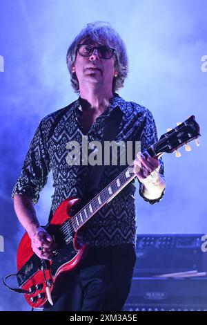 Marlene Kuntz durante il Catartica Tour 2024 al Rock in Roma, Ippodromo delle Capannelle 24 luglio 2024 a Roma, Italia. Foto Stock