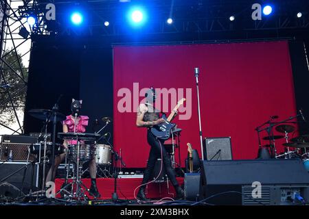 Concerto di musica - Animaux Formidables Summer Tour 24 Animaux Formidables durante il Tour estivo 2024 al Rock in Roma, Ippodromo delle Capannelle 24 luglio 2024 a Roma, Italia. Roma Rock in Roma - Ippodromo delle Capannelle Italia Copyright: XDomenicoxCippitellix/xLiveMediax LPM 1455063 Foto Stock