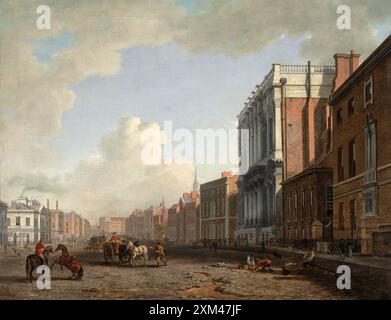 Pittura a olio su tela di Whitehall a Londra del pittore inglese William Marlow Foto Stock