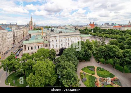 Wien von Oben, deputato Foto Stock