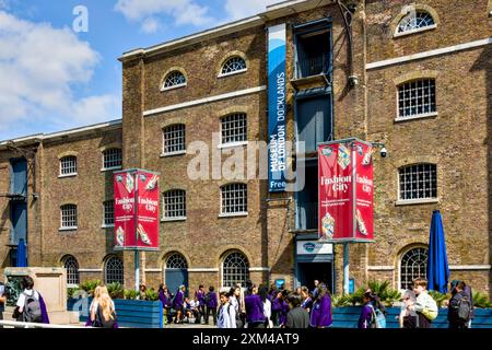 Museum of London Docklands, West India Quay, Borough of Tower Hamlets, Londra, Inghilterra, Regno Unito Foto Stock