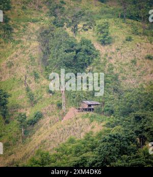 Paesaggio di Chittagong Hill Tracts. Questa foto è stata scattata da Bandarban, Chittagong, Bangladesh. Foto Stock