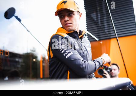 Spa Francorchamps, Belgio. 26 luglio 2024. Lando Norris (GBR) McLaren. 26.07.2024. Campionato del mondo di formula 1, Rd 14, Gran Premio del Belgio, Spa Francorchamps, Belgio, giornata di pratica. Il credito fotografico dovrebbe essere: XPB/Alamy Live News. Foto Stock