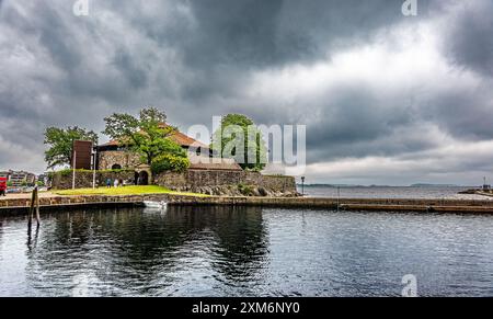 Fortezza di Christiansholm a Kristiansand, Norvegia Foto Stock