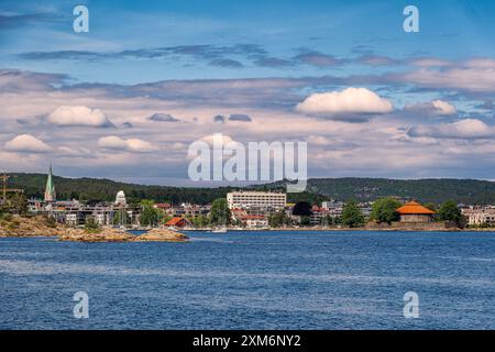 Arcipelago e costa a Kristiansand, Norvegia Foto Stock