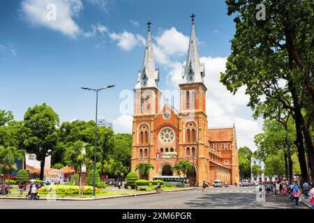 Saigon Notre-Dame Cathedral Basilica, ho chi Minh, Vietnam Foto Stock