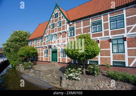 Municipio di Jork, Altes Land, bassa Sassonia, Germania Foto Stock