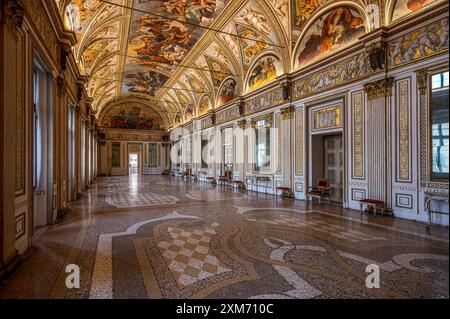 Galleria degli specchi, Museo Palazzo Ducale, città di Mantova, Provincia di Mantova, Mantova, sul fiume Mincio, Lombardia, Italia, Europa Foto Stock