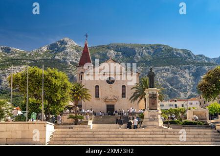 La Concattedrale di San Marco (SV. Marko a Makarska, Croazia, Europa Foto Stock