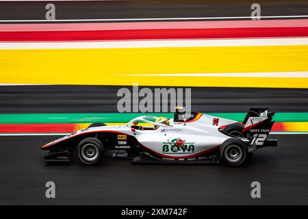 12 BOYA Mari (spa), Campos Racing, Dallara F3 2019, azione durante la 9a prova del Campionato FIA di Formula 3 2024 dal 26 al 28 luglio 2024 sul circuito di Spa-Francorchamps, a Stavelot, Belgio - Photo Joao Filipe / DPPI Foto Stock