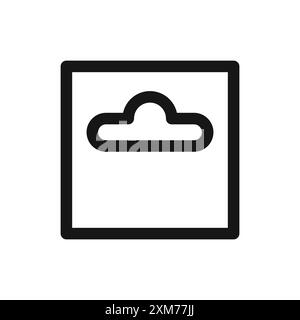 Icona Euro hook simbolo della collezione Black line art Vector in bianco e nero Illustrazione Vettoriale