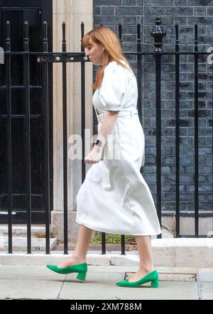 Londra, Inghilterra, Regno Unito. 26 luglio 2024. ANGELA RAYNER, Segretario di Stato per gli alloggi e le comunità e Vice primo Ministro, viene vista lasciare il 10 di Downing Street. (Credit Image: © Tayfun Salci/ZUMA Press Wire) SOLO PER USO EDITORIALE! Non per USO commerciale! Foto Stock