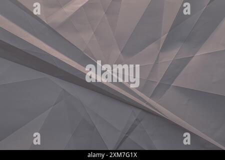 Grana carta increspata grigia sfondo geometrico astratto Foto Stock