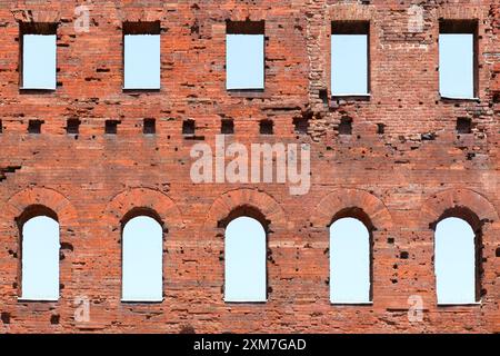 La porta Palatina di Torino, Italia Foto Stock