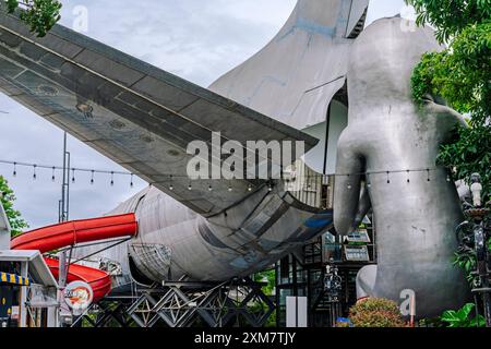 Mercato degli aerei di ChangChui a Thonburi/Bangkok Foto Stock