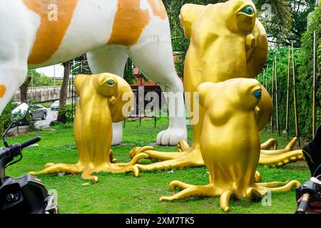 Mercato degli aerei di ChangChui a Thonburi/Bangkok Foto Stock