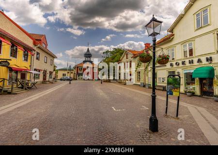 Tranquillo e panoramico villaggio di Trosa, nel centro della Svezia Foto Stock