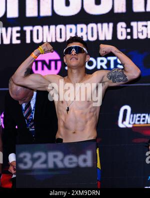 LONDRA, REGNO UNITO. 26 lug, 24. Brian Barajas durante Joyce vs Chisora – Fight Week Official Weigh-in presso Arora Suite, The O2 Intercontinental Hotel venerdì 26 luglio 2024 a LONDRA, INGHILTERRA. Crediti: Taka G Wu/Alamy Live News Foto Stock